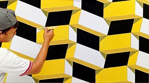 47K views · 832 reactions | TUTORIAL 3D WALL PAINTING SIMPLE TERBARU CAT 3D SUPER KEREN | Hobby Paint | Facebook