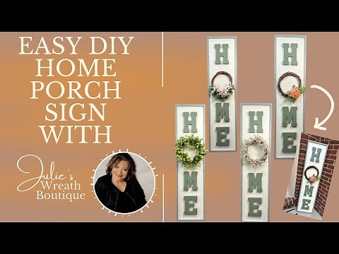 How to Make a Porch Sign | Front Porch Decor | DIY Home Sign