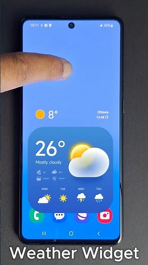 How to Add Weather Widget to Home Screen on Android Phone #widget