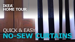 Quick & easy no-sew curtains from the IKEA Home Tour Squad! | IKEA