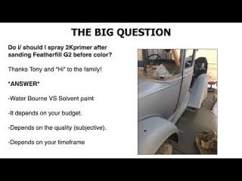 Spraying Directly Over Evercoat Featherfill G2 Polyester Primer ??🤔