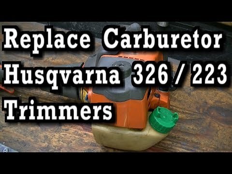 How To Replace Carburetor on Husqvarna 326LS and 223LS Trimmers Weedeaters