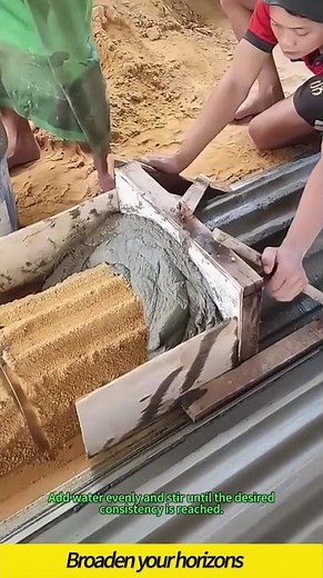 Cement pillar construction #farming #sawblade #machine