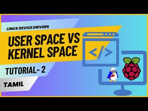 002_What is user space & kernel space | linux device drivers| Raspberry pi | tutorial-2| In Tamil.