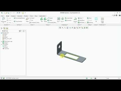 Creo Sheet Metal Design, Design And Detailing Tutorial - 09