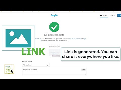How To Generate a Link for an Image | Create Link or URL for your Photos And share Everywhere