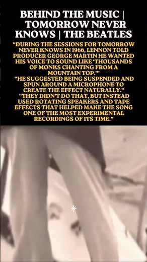 Behind The Music | Tomorrow Never Knows | The Beatles