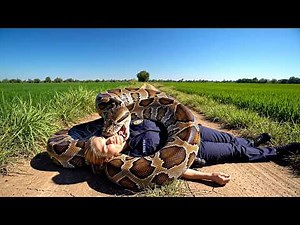 Terrified Cop Calls for Backup After Finding Partner Inside Giant Python