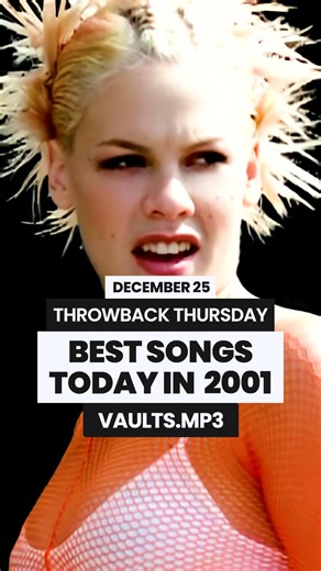 vaults.mp3 on Instagram: "BEST SONGS TODAY IN 2001 ✨ THROWBACK THURSDAY ✨ #2000s #2000smusic"