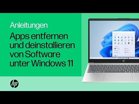 So entfernen Sie Apps und deinstallieren Software unter Windows 11 | HP Notebooks | HP Support