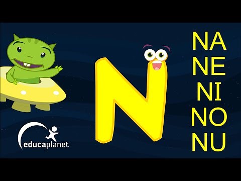 APRENDER SONIDO LETRA N Y SÍLABAS NA NE NI NO NU Aprender a leer con Grin lectoescritura