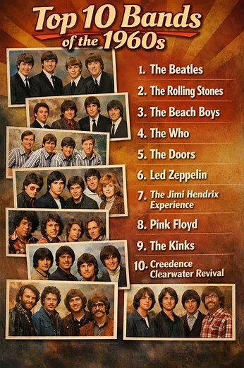 Top 10 Best Bands of the 1960s
