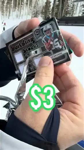 $225 sports card pack opening on the slopes!