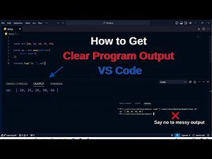 How to get Clear Output in vs code 😮 | #vscode #programming #tech