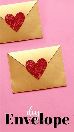 💌✨ Learn how to make a simple envelope! #papercraft #craftideas #artandcraft
