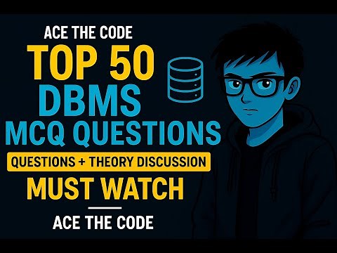 Top 50 DBMS MCQ Questions for Placement Exams | Must Watch for TCS, Capgemini, Cognizant, Infosys