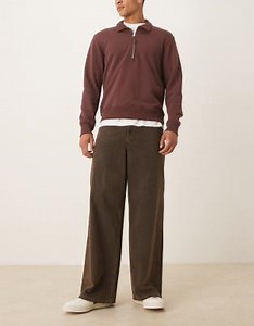 ASOS DESIGN super baggy jeans in tinted brown wash | ASOS