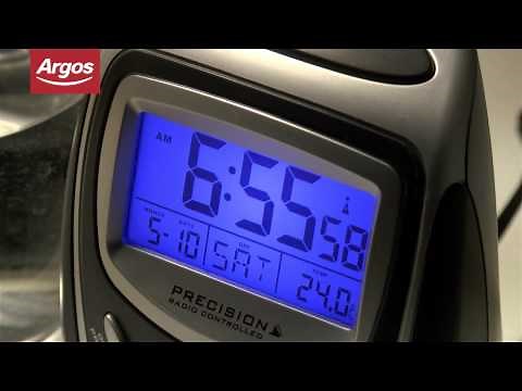 Precision Radio Controlled 7 Colour Projection Alarm Clock - Argos Review
