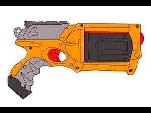 How to Draw a Nerf Gun