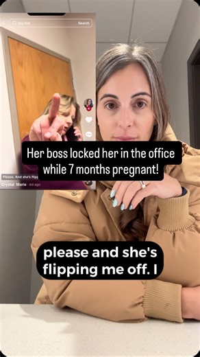 TheCliffNotesGal on Instagram: "Block me into an office like this and watch what happens… what would you have done? #badboss #pregnant #throwingpunches"