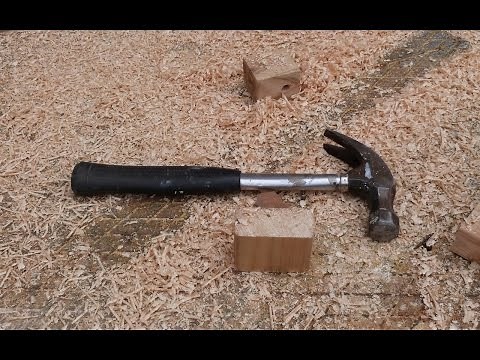 Hammer Nail into Timber, Sound Effect with Video.