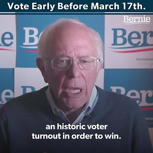 6.4K reactions · 1.3K shares | Illinois! If you’re ready to help elect Bernie, then vote EARLY anytime before March 16th. Voting early is fast, easy, and so important, because we are counting on an unprecedented number of people coming out to win this race and transform this country. | Bernie Sanders | Facebook