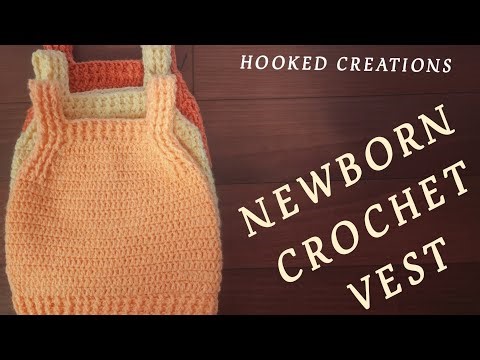Easy Crochet Newborn Vest | Soft Baby Outfit Tutorial | Beginner Friendly Pattern