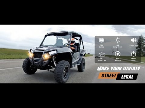 BystralX UTV Turn Signal Kit with 110dB Horn