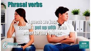 🕶️Are you confident using phrasal verbs? Many English students aren’t!😕 Leave the fear behind by learning four different types of phrasal verbs to make your written and spoken English better.☺️👍 There are more free practice activities on our site: https://bbc.in/2EbWAEH #learnenglish #bbclearningenglish #grammar #speakenglish #phrasalverbs #englishtips #useful #elt #esl #6minutegrammar | BBC Learning English