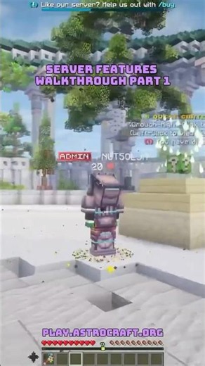 ASTRO SMP Server Features Part 1 #minecraft #minecraftshorts #minecraftjava #minecraftpe