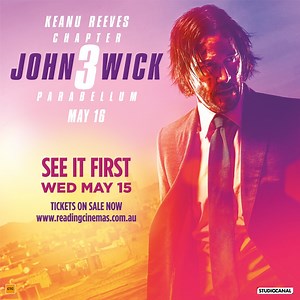 Tick Tock Mr Wick! John Wick: Chapter 3 - Parabellum is coming to Reading Cinemas this Thursday! Tickets are on sale now at http://bit.ly/JWick3AUS! | Reading Cinemas Dandenong