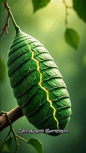 See How This Cocoon Turns Into a Butterfly 🐛🦋