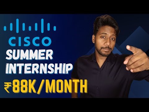 Cisco Summer Internship 2025 | ₹88,000 Stipend | Apply Now | Bangalore | Cisco PYQs