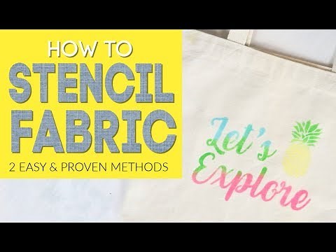How to Stencil Fabric (2 easy and proven methods)