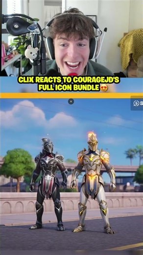 Clix REACTS to CourageJD's full Icon bundle 😍