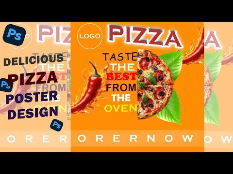Create a Stunning Pizza Poster in Photoshop | Perfect for Restaurant Ads & Food Brands 🍕🔥