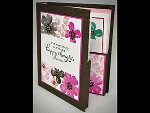 How to make an A2 Card Box using Stampin'Up! Designer Series Paper