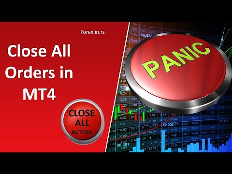 How to Close All Positions in MT4 With One Click?- Close All "Panic" Button Script