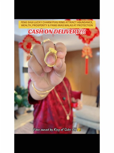 Feng Shui Pixiu Lucky Charm Ring for Wealth & Protection