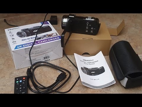 HOW TO UNBOX, SETUP AND USE VIVITAR 4K CAMCORDER ( 4K DIGITAL CAMERA )