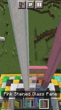 how to make rainbow becon [in minecraft]#minecraftbuilding