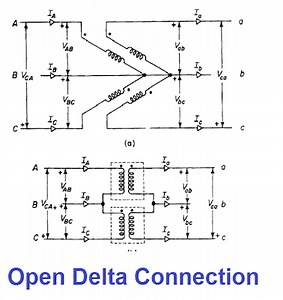 Open Delta Connection of Transformer