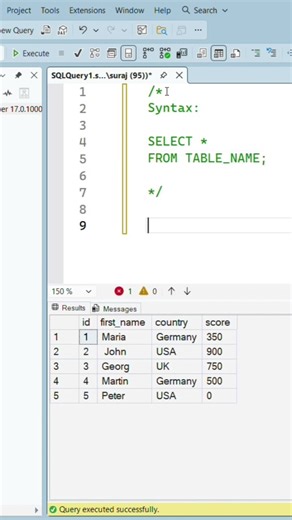 Display all fields in a particular table | SQL | #sql #sqldeveloper