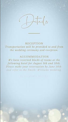 Stylishly Yours: Customizable Wedding Invitation Video Template in Canva.