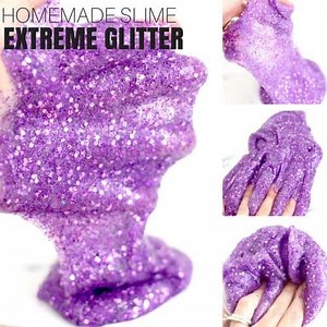 Sparkly Glitter Slime Recipe - Little Bins for Little Hands