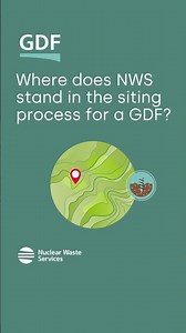 Where does NWS (Nuclear Waste Services) stand in the siting process for a GDF?