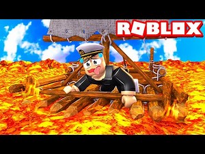 BUILDING a BOAT to SURVIVE in ROBLOX
