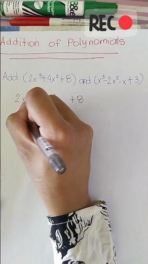 "Adding Polynomials Made Easy: A Step-by-Step Guide"#shorts
