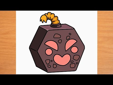 How to draw Bomb Blox Fruits