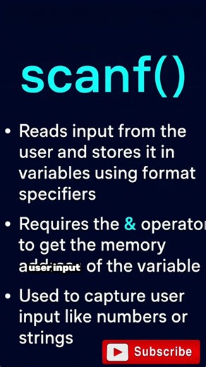 Learn C Input & Output in 60 Seconds | printf & scanf Tutorial